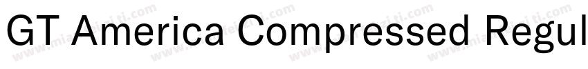 GT America Compressed Regular字体转换